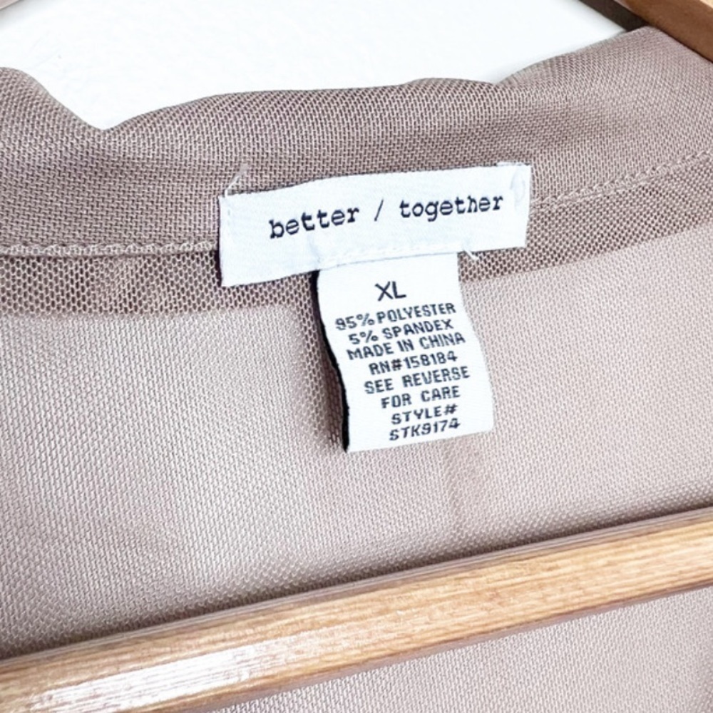 Better Together Mesh 2 Piece Set Button Collar Cr… - image 7